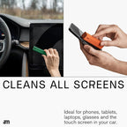 am Screen Cleaner Mist Spray with Microfiber Cloth Around – Alcohol-Free, Streak-Free Screen Cleaning Kit for Smartphones, Tablets, Laptops, Smart TVs & Car Screens, 3 Pack, Green