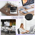 12 Desk Grommet, Desk Hole Cover, Large Capacity, Detachable and Adjustable Cable Organizer, Suitable for Organizing Home and Office Cables (Black, 2 Inches)