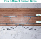 WALI Triple Monitor Mount, 3 Monitor Desk Mount for 13-27 inch Computer Screens, Holds up to 22 lbs, Triple Monitors Stand for Desk, with Tilt, Swivel, Rotation, VESA 75/100mm (M003S), Black