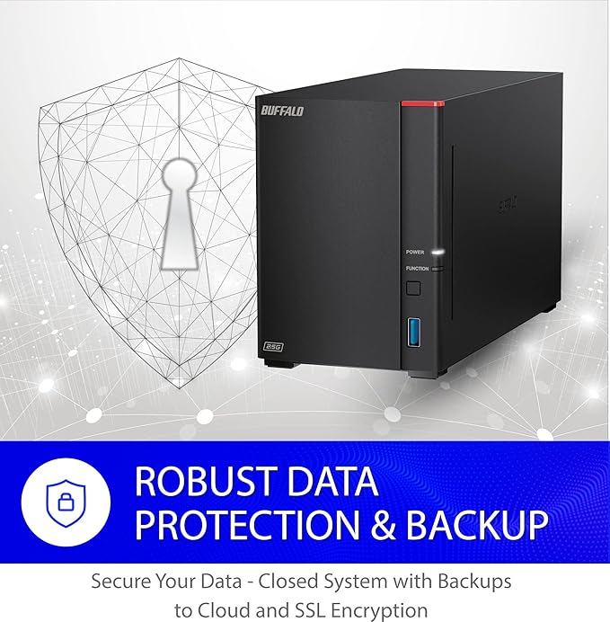 BUFFALO LinkStation SoHo 720 2-Bay Professional Office NAS 16TB (2x8TB) with Hard Drives Included