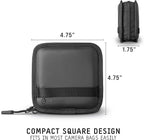 WANDRD Lens Filter Case - Store 4 Filters in Your Camera Backpack or Camera Case, Protect Photography Accessories from Scratches, Dust & Impact (Black)