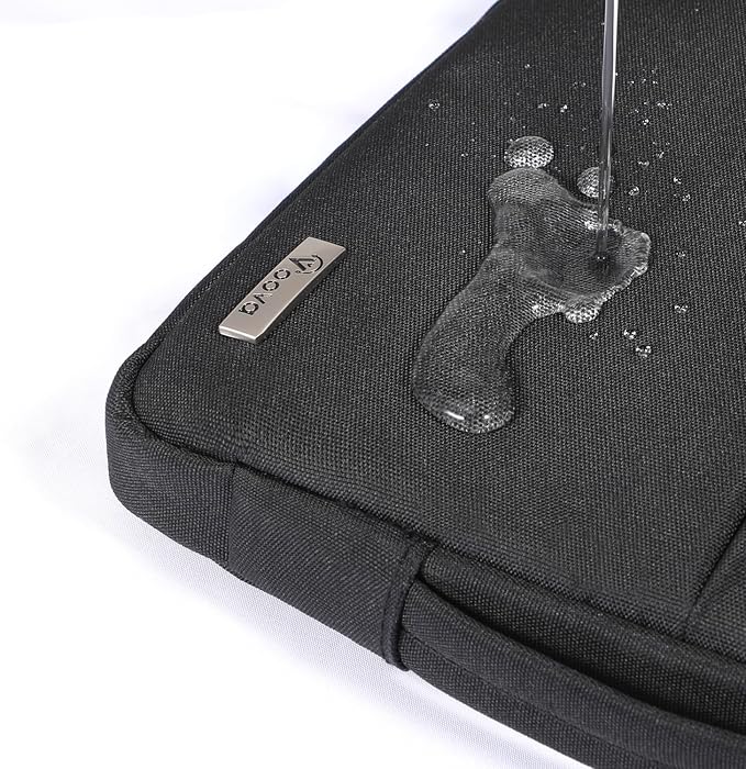 Voova Laptop Sleeve Carrying Case 14 15 Inch Compatible with MacBook Air 15 M2/M3/M4 2022-2025, MacBook Pro 15, Hp Chromebook 14, Waterproof Slim Computer Cover Bag,Black