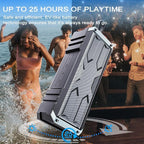 comiso Bluetooth Speaker, 5.3 Rugged Portable Speaker with 20W Stereo Sound, Speakers Bluetooth Wireless IPX7 Waterproof, 24H Playtime, Small Speakers with Deep Bass for Home, Outdoor, Beach, Travel