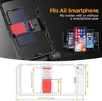 Zeadio Smartphone Camera Stabilizer Kit, Portable Handle Grip Handheld Video Rig with RGB Video Light and Microphone, Fits for All Camcorder, Camera, DSLR and All iPhone and Android Smartphones