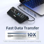 USB C Hub, intpw 9-in-1 USB Multiport Adapter with 4K HDMI, PD 100W, USB-C and 2 USB A 3.0 5Gbps, 2 USB A 2.0, SD/TF Slots for MacBook Pro/Air, iPad Pro, iPhone 15/16 Series