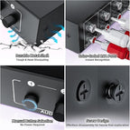 3.5mm Aux + RCA L/R Audio Switch Box 4 in 1 Out Bidirectional, BolAAzuL Stereo Audio Switcher Selector 4X1 Passive a/b Analog Audio Selector No Power Need