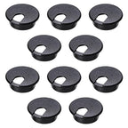 Desk Grommet 1-3/8inch(35mm)10 Pcs, Desk Hole Grommet, Cable Grommet, Desk Hole Cover, Desk Cord Hole Cover, Desk Cable Hole Cover, Desk Wire Hole Insert, Furniture Hole Cover(Black Grommets)