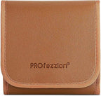 PROfezzion 3-Pocket Foldout Filter Pouch for 82mm Camera Lens Round Filter, Shock Resistant & Anti Scratch Photography Filter Case, Filter Carry Case with Microfiber Cleaning Cloth
