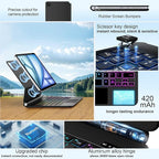 Keyboard Case for iPad Air 13 inch (M3 2025/M2, 2024),iPad Pro 12.9 inch (3/4/5/6th Gen)，Magic-Style Magnetic – Floating Cantilever Stand – Backlit Keyboard Case with Multi-Touch Trackpad