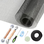 Window Screen Repair Kit - 59" x 106" Screen Door Replacement Fiberglass Screen Mesh with All Screen Tools for Sliding Door and Patio Screen Door Replacement, TOOLTRIZ