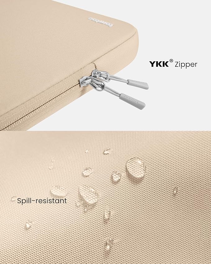 tomtoc 360 Protective Laptop Sleeve for 14-inch MacBook Pro M4/M3/M2/M1 Pro/Max A3112 A3401 A3185 A2992 A2918 A2779 2024-2021, Water-Resistant Case Bag with Accessory Pocket for 13.8 Surface Laptop 7