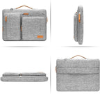 MOSISO 360 Protective Laptop Shoulder Bag,13 inch Computer Bags Compatible with MacBook Air M4 M3 M2 M1 2025-2018/Pro 13 2025-2016,Side Open Messenger Bag with 4 Zipper Pockets, Gray