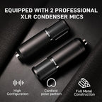 MAONO Podcast Equipment Bundle for 2: Audio Interface Mixer with 2 XLR Condenser Mic Noise Reduction Podcast Streaming MaonoCaster E2 Gen2B