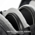 WANDRD Lens Filter Case - Store 4 Filters in Your Camera Backpack or Camera Case, Protect Photography Accessories from Scratches, Dust & Impact (Wasatch Green)
