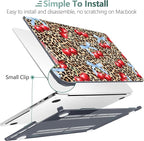 DONGKE for M4 MacBook Pro 16 Inch Case 2024 2023 2021 A3403 A3186 M3 A2991 M2 A2780 M1 A2485 Pro/Max Chip, Plastic Hard Shell Case & Keyboard Cover for Mac Pro 16 with Touch ID, Leopard & Cherry
