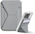 MOFT Magnetic Wallet Stand Compatible with iPhone 16/15/14/13/12 Series, Angle Adjustment & Magsafe Compatible MOVAS Phone Stand, Cement