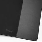 Nekmit Leather Desk Blotter Pad 17 x 12 Inches, Flat, Non-Slip, Waterproof, Black
