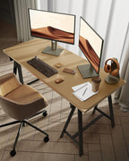 YSAGi Leather Desk Protector, Office Mat, Large Mouse Mat, Non-Slip PU Leather Blotter, Laptop Desk Mat, Waterproof Writing Pad for Office and Home (Latte, 47.2" x 23.21")