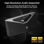 BUGANI Bluetooth Speaker Loud 160W,Waterproof Large Bluetooth Speaker Subwoofer Hi-Res Audio, 12H Playtime Party Outdoor Speakers for Camping, Beach, Gray