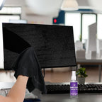 Swanky Computer Screen Cleaner Kit: Set of Electronic Cleaner Spray Microfiber Cleaning Cloth for Tv Cleaner - Ipad Screen Cleaner - iPhone Cleaner - Monitor Cleaner - Laptop Cleaner (2 Oz, 2-Pack)