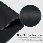 Large Gaming Mouse Pad for Desk, Black Plum Blossoms XXL Mouse Pad, 35.4x15.7 Inch, Waterproof, Non-Slip Rubber Base