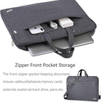 Voova Laptop Bag 17 17.3 Inch Water-resistant Laptop Sleeve Case with Shoulder Straps & Handle, Computer Case Cover Slim Briefcase Compatible with 17-18” Hp Dell Asus Acer, Grey
