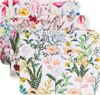 3 Pack Small Mouse pad Beautiful Flowers Plants Mouse Pads for Wireless Mouse Office Computer Mousepad for Desk Mat Laptop with Non-Slip Rubber Base(Flower)