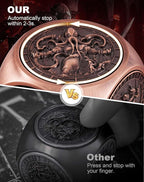 Kabinka Spinner Dice for 7 in 1 DND Dice Set, Unique Metal Dice for Dungeons and Dragons RPG Role Playing Gaming (Red Copper)