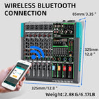 Depusheng PA6 professional DJ audio mixer 6 channel input built-in 256 kinds of DPS effects support 48V phantom power USB Bluetooth MP3 computer recording