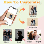 Easycosy Custom Photo Puzzles 35/70/120/300/500/1000 Pieces for Adults Families Personalized Picture Text Jigsaw Puzzle Gift for Holiday Birthday Wedding Anniversay(Horizontal/Vertical)