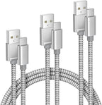 Elebase iPhone 16 15 Pro Max Charger Cord 1.5/3.3/6.6FT 3 Pack,USB to USB Type C Car Charging Cable,USBC Power Cable for New Apple iPad mini Air,Airpods 4,Samsung Galaxy S25 S24 S23 Plus Ultra,Z Flip