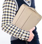 Voova Laptop Sleeve Carrying Case 15.6 16 Inch,Slim Computer Cover Bag Compatible with MacBook Pro 15/16, Dell xps 15,15-16 Inch HP Dell Asus Acer Laptop, Apricot
