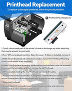 PHD20-2278-01 Genuine Printhead for Datamax I-4212E Mark II, New OEM Print Head Replacement for Datamax-O'Neil Barcode Thermal Label Printer 203dpi Optimal Performance High Speed Low Temperature