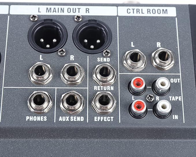 Pro 12 Channels Live Audio Mixer Bluetooth USB DJ Sound Mixing Console with 3 Stage Equalization Regulate 6 Modes Of Music for Family Ktv,Campus Speech,Meeting