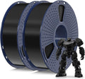 SUNLU PETG Filament 1.75mm Bundle, Less Stringing and Good Layer Adhesion 3D Printer Filament, Individually Vacuum Packed, 2kg in Total, 1kg per Spool, PETG 2 Pack, Black+Black