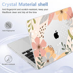 for MacBook Pro 16 inch Case 2019 2020 Release Model A2141, Plastic Hard Shell Cover with Keyboard Cover & Screen Protector for MacBook Pro 16 inch with Touch Bar & Touch ID - Floral P227