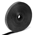 WILLBOND 1 Inch x 90ft Fastening Tape Cable Ties Reusable Fastening Nylon Tape Double Side Hook Roll Hook and Loop Straps Wires Cords Management Wire Organizer Straps (Black)