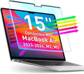 VINTEZ Magnetic Blue Light Screen Protector Compatible With MacBook Air 15" 2023, 2024, M2, M3 Anti Blue Light Blocking Filter for Laptop