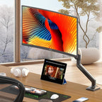 PHOLITEN Single Monitor Mount Fits 13-32 inch,4.4-19.8lbs, Fully Adjustable Gas Spring Monitor Arm with VESA 75 * 75mm/100 * 100mm Mount