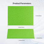 12 Pack Acoustic Panels Self Adhesive Sound Proof Foam, High Density Sound Acoustic Panel, 16X12X0.4 Inch 4:3 Rectangle Panels in Home, Office, Reccording Room, Studio, More(Fruit Green)