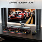 Sound Bar for Smart TV, 2 in 1 Detachable Home Audio Soundbar Speaker,20” Sound Bar for TV with Optical/AUX/HDMI-ARC/Bluetooth Connection for PC/Gaming/Projectors, Wall Mountable