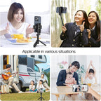 ULANZI JJ02 Selfie Stick Tripod, Extendable Grip Phone Tripod with Detachable Remote Pocket Size, 3-in-1 Mini Phone Grip 2 Cold Shoe, 10m/393.7'' Wireless Shutter, Vlog Livestreaming Photography