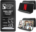 Airplane Phone Holder, Flexible Cell Phone Holder, Folding Cellphone Stand for Desk, Bed, Office, Treadmill - Airplane Accessories Long Flight Travel - Plane Essentials (Original Black)