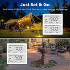 BN-LINK 7 Day Outdoor Heavy Duty Digital Programmable Timer, 125VAC, 60Hz, Dual Outlet, Weatherproof, Heavy Duty, Accurate for Lamps Ponds Christmas Lights 1875W 1/2HP ETL Listed