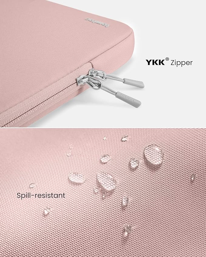 tomtoc 360° Protective Laptop Sleeve for 13-inch New MacBook Air M4/A3240 2025, M3/A3113, M2/A2681 M1/A2337 A2179 A1932, 13-inch MacBook Pro M2/A2686 M1/A2338, Water-Resistant Computer Case Bag