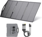 BigBlue SolarPowa 150 Foldable Solar Panel with Kickstands, IP68 Waterproof, 25% High Conversion Efficiency, N-Type Solar Cell, 150W Portable Solar Panel Charger for Camping, RV, Hurricane Blackout