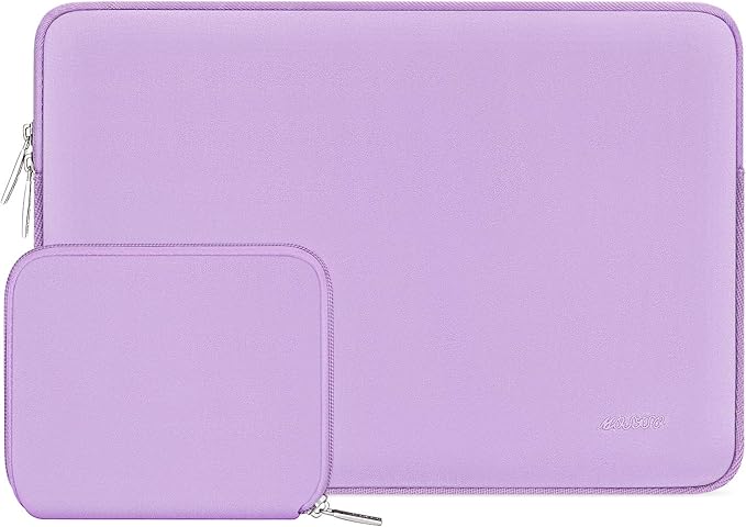MOSISO Laptop Case 13 inch, 13 inch Laptop Sleeve Bag Compatible with MacBook Air 13 M4 M3 M2 M1 2025-2018 / Pro 13 M2 M1 2025-2016, Neoprene Computer Sleeve Bag with Small Case, Purple