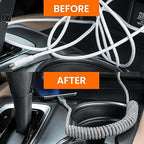 Ventev Helix 14 in Expandable iPhone Cable | Fast Charging USB-A to Lightning Cable | Coiled MFi Certified iPhone Charger Cord | No Tangle Cord, Conveniently Crafted for The Car iPhone, Gray
