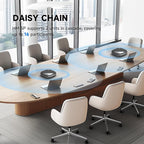 HORION Conference Speaker with Microphone, Wireless Bluetooth Speakerphone for Office Meeting Computer PC, w/8 Mics, 20ft Voice Pickup, 8H Call Time, AI Noise Cancelling, Portable with Zoom/Teams