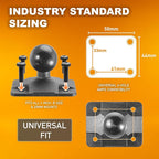 iBOLT TabDock Bizmount AMPs - Heavy Duty Drill Base Mount for All 7" - 10" Tablets- Great for Commercial Vehicles, Trucks, and Wall Mounting- Features 1 inch / 25mm Ball Joint
